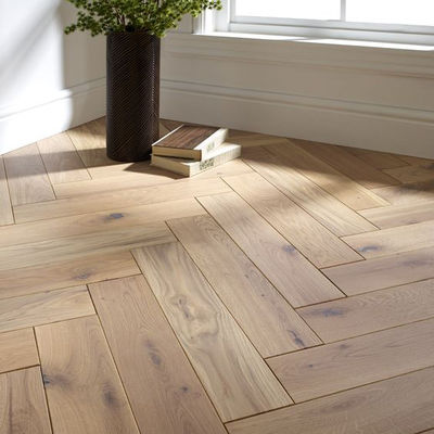3D-Laminatfußboden aus gestressten Holzplatten in kundenspezifischer Farbe mit Matt-Finish