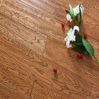 Hohe Verschleißbeständigkeit AC4 Bogen Einfach-V-Rohre Malerei Piso Flotante Suelo Laminado