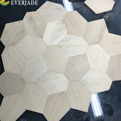 3D-Modelldesign Luxus Hdf Holz Glanz Selbstklebstoff Parquet Breite Plankenbodenlösung