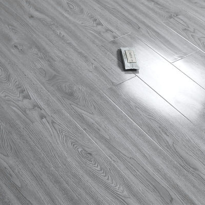 1218x196x8/12 mm Grauer Holzfußboden Laminatfußboden mit Hilfe bei der Ausbildung vor Ort