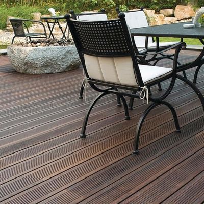 Hochglänzende Oberflächen Bambus-Decking-Verriegelungsteile für die Außendecking-Installation