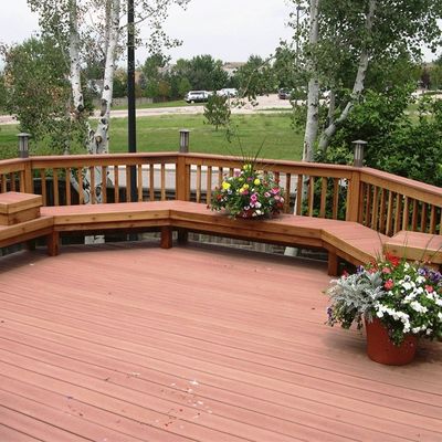 Hochglänzende Oberflächen Bambus-Decking-Verriegelungsteile für die Außendecking-Installation
