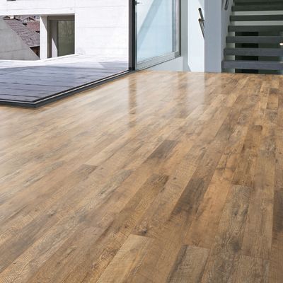 Wohnzimmer Umweltfreundlich Vorteil 12 mm AC5 HDF Wasserdichtes Laminatholzboden