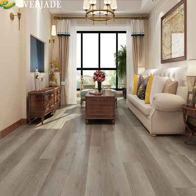 Mehr als 5 Jahre 8mm PVC Steinpulver Luxus Holz Stil Unilin-Klick-System Bodenbelag