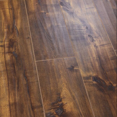AC4 HDF Euro Lock Parquet Muster 6 mm 10 mm Naturrohrweiß Glanzlaminiert Fußboden