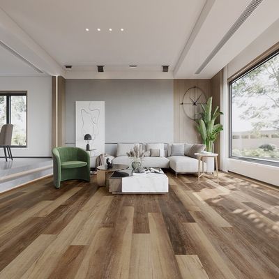 Modernes Design SPC Bodenbelag 1,8m 6,5mm feuerfeste Vinylmarmor Glanz Finish Stein Look Drop And Lock Holz Shandong UK Lager