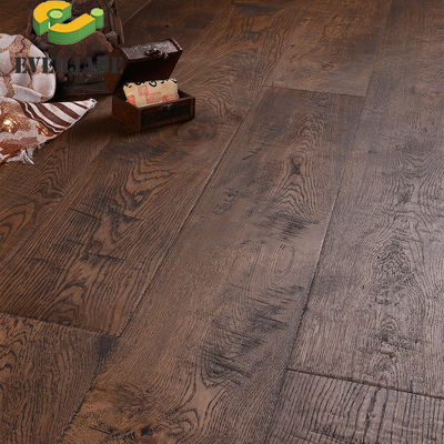 Drei-Schicht-Architektur-Holzboden 20 mm europäische Eiche mit schwarz geprägtem Finish