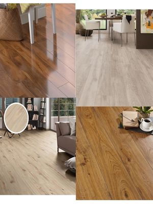 Dauerhafte Kapazität Dichte 12 mm Holzkorn-Laminatboden mit Heringbone-Muster