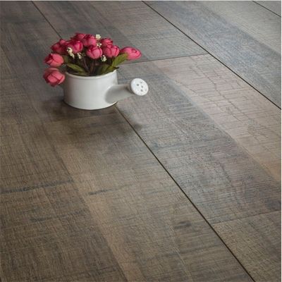 8mm 10mm 12mm Standard Edge Rustikalfliesen Holzfußboden mit Holzkorn geprägter Oberfläche