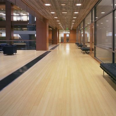 Innenraum über der Stufe / Holzuntergrund 12 mm 14 mm Naturfarb-Klick-System Bambusbodenbelag