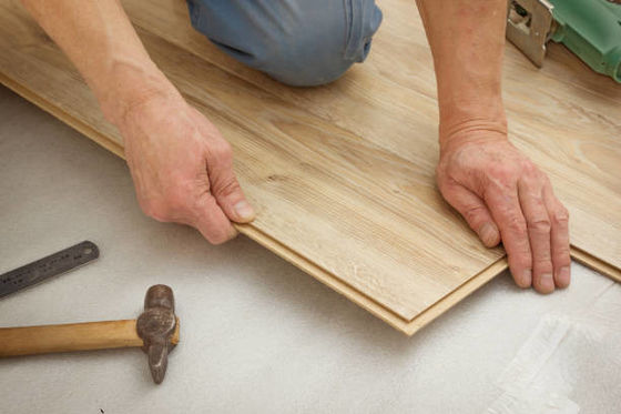 MDF-HDF-Laminatfußboden mit Holzfußbodenklebstoff