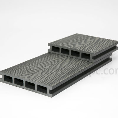 10,3%-1,4% Dichte Shanghai Ladehafen 3D-Tiefe Prägte Composite WPC Decking Boards