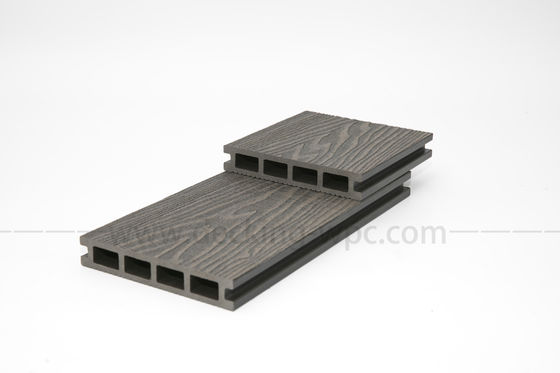 10,3%-1,4% Dichte Shanghai Ladehafen 3D-Tiefe Prägte Composite WPC Decking Boards