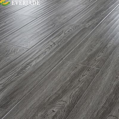 Umweltfreundliche V-Groove-Laminatböden mit V-Groove-Kante im schwarzgrauen Holz
