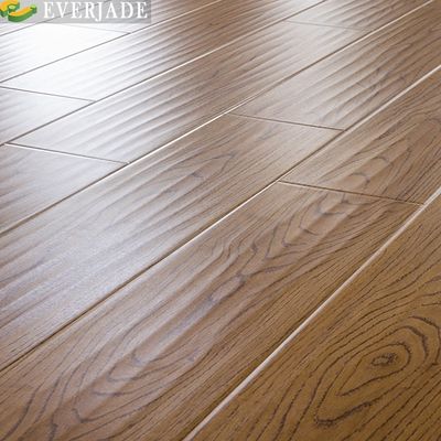 Umweltfreundliche V-Groove-Laminatböden mit V-Groove-Kante im schwarzgrauen Holz