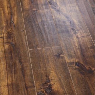Handgeschraubte Sammlung Brauner Ausgleichspapier Holzlaminiertboden mit und U-V-Groove