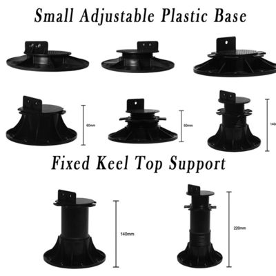 Kunststoff-Pedestal für Außendeckschienen Stützfläche Bodenbelag Maximaldurchmesser 200 mm