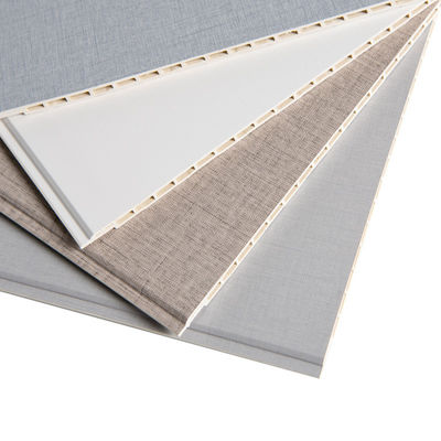 Bürodekorationsmaterial Umweltfreundlich Bambusfaser Holz PVC Verbundwandverkleidung
