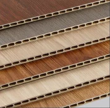Bürodekorationsmaterial Umweltfreundlich Bambusfaser Holz PVC Verbundwandverkleidung