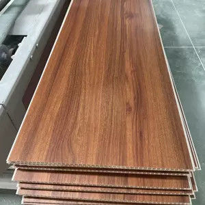 Bürodekorationsmaterial Umweltfreundlich Bambusfaser Holz PVC Verbundwandverkleidung