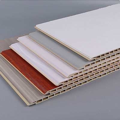 Wasserdichte Innendecken Bambusfaser PVC Holz Wandplatten für Design-Hausdekoration