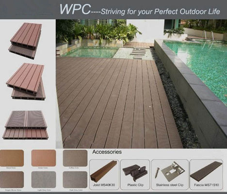 100% recycelbarer Wpc-Verbundwerkstoff für Gartenterrasse und Pool