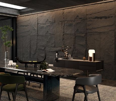 Moderner Stil Leichtgewicht Steinwandplatten PU Faux Stein Veneer-Platten für Wanddekoration