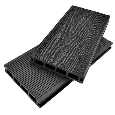 DIY Hellgrauer Tiefe Prägte Co-extrudierte Schwimmbad Wasserdichte Planken Außen Piso Wpc Decking