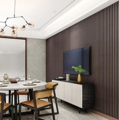 Innenarchitektur Fluted Wandplatten Holzkorn Design und Textur Holzkorn