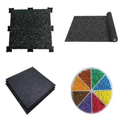 3 mm/4 mm/5 mm/6 mm/8 mm/10 mm/12 mm/15 mm wasserdichte Verriegelung Rubberboden für Fitnessstudio