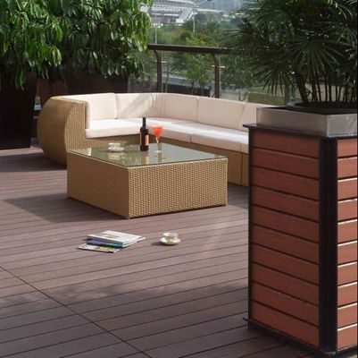Traditionelles Design-Stil wasserdicht feuerfest WPC-Decking Board mit Eckkits
