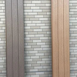 Außenwanddekorationsmaterial WPC-Panel mit Holzkorntextur und Sandfläche