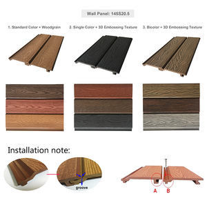 Außenwanddekorationsmaterial WPC-Panel mit Holzkorntextur und Sandfläche