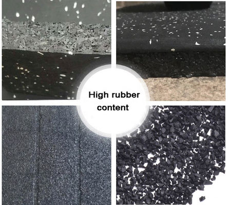 85% SBR-Granulate 15%EPDM-Granulate Gymnastikbodenverriegelung Gummi-Matte für Sport