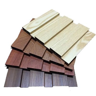 Vinylverkleidung Wandplatte Holzkorn PVC WPC Wandplatten für modernes Büro