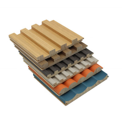 Vinylverkleidung Wandplatte Holzkorn PVC WPC Wandplatten für modernes Büro