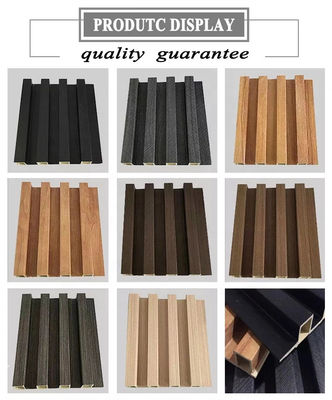 Vinylverkleidung Wandplatte Holzkorn PVC WPC Wandplatten für modernes Büro