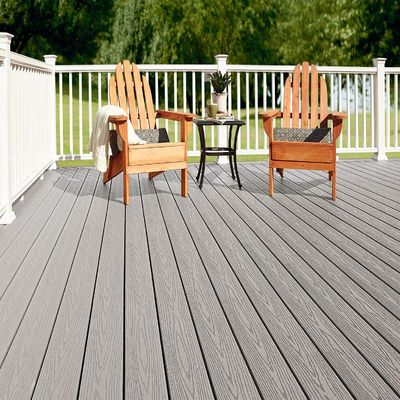 Moderne WPC-Deckingplatte für den Außenbereich für knackfestes Poolboden