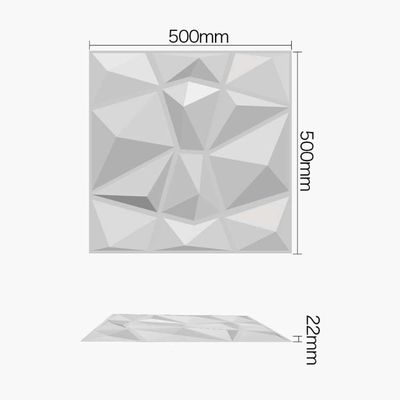 Luxus Wohnzimmer TV Hintergrund 500mm*50mm PVC 3D Wandplatte mit modernem Design