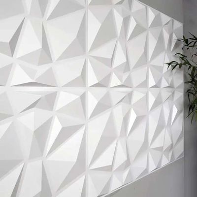 Luxus Wohnzimmer TV Hintergrund 500mm*50mm PVC 3D Wandplatte mit modernem Design