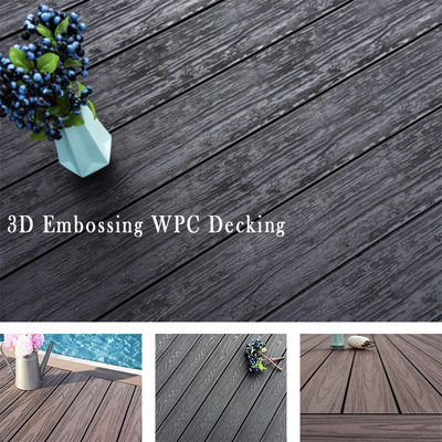 WPC-Decking Board für den Außenbereich über 18 mm Dicke mit Holzkornoberfläche