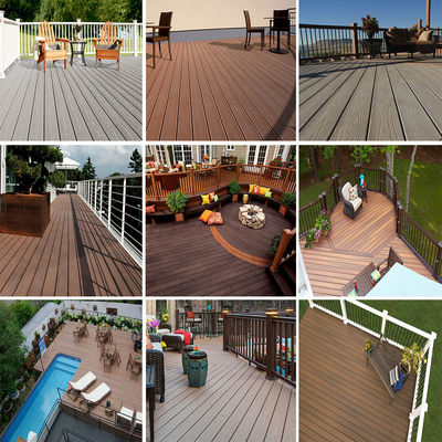 WPC-Decking Board für den Außenbereich über 18 mm Dicke mit Holzkornoberfläche