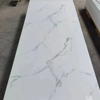 Custom Schwarz 3D-Druck PVC Marmor UV-Blatt für moderne Kunst Platten Wanddekor Innenraum